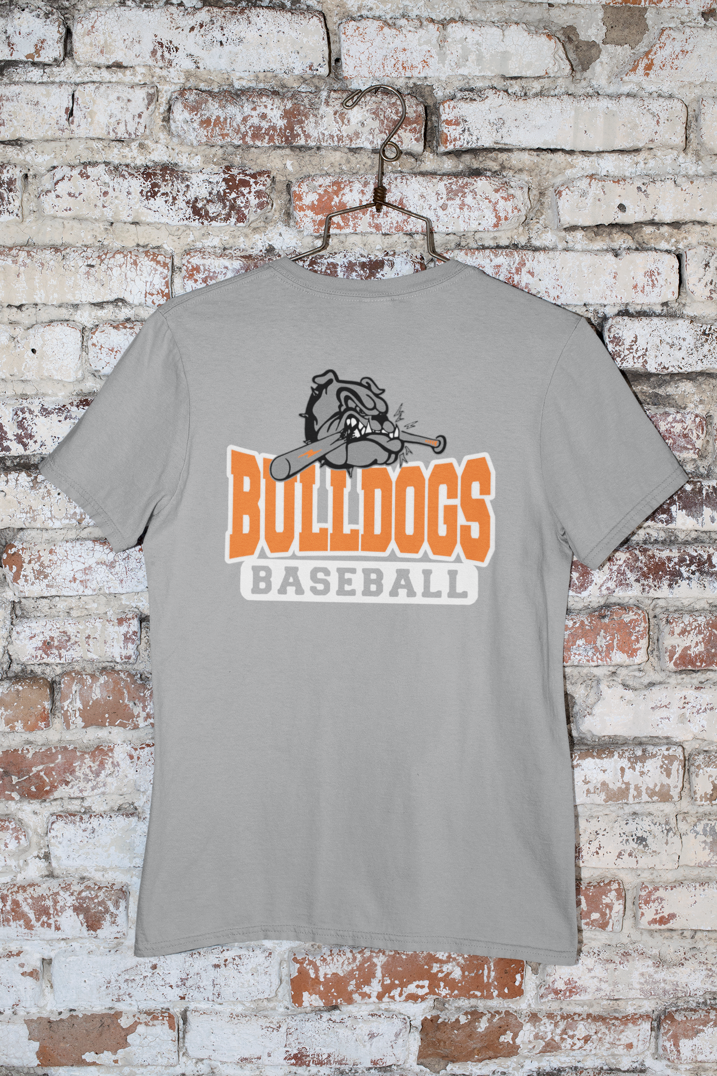Bulldogs Baseball Biting Bat