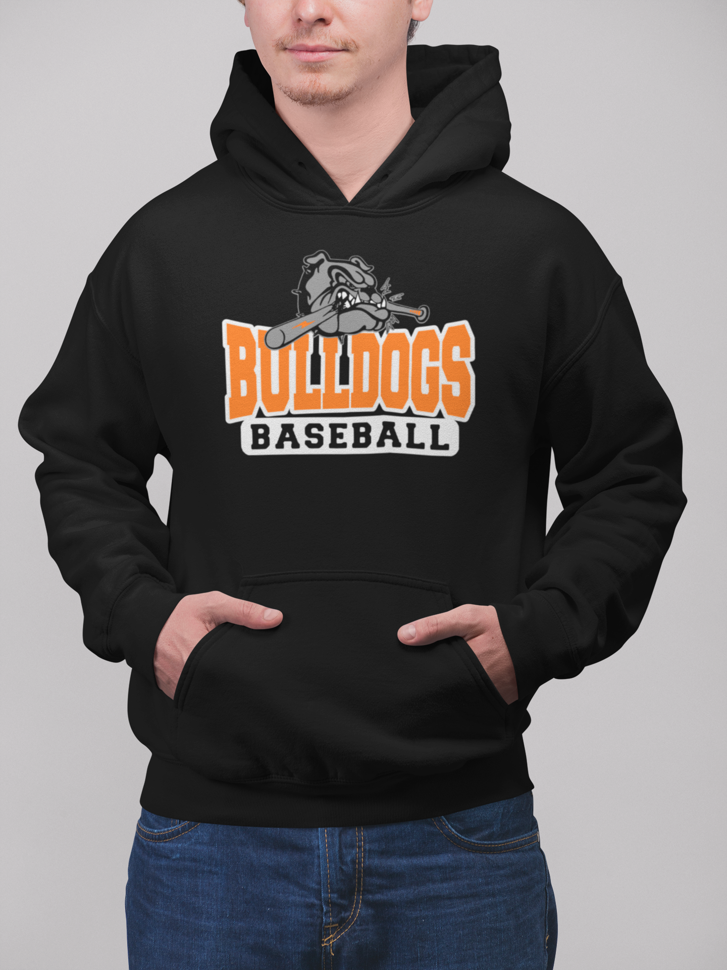 Bulldogs Baseball Biting Bat