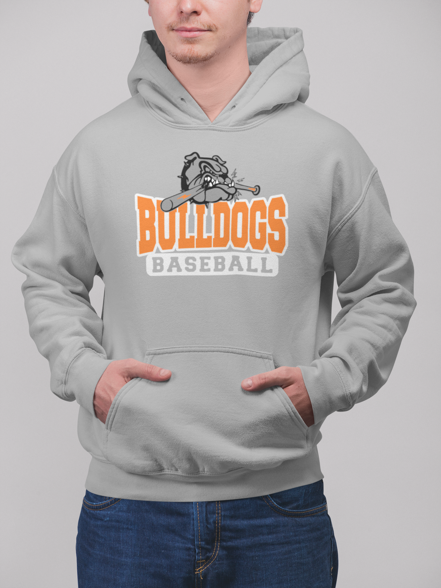 Bulldogs Baseball Biting Bat