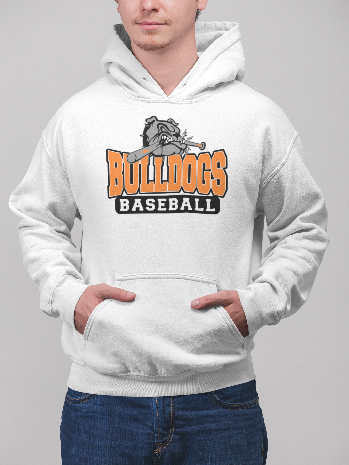 Bulldogs Baseball Biting Bat
