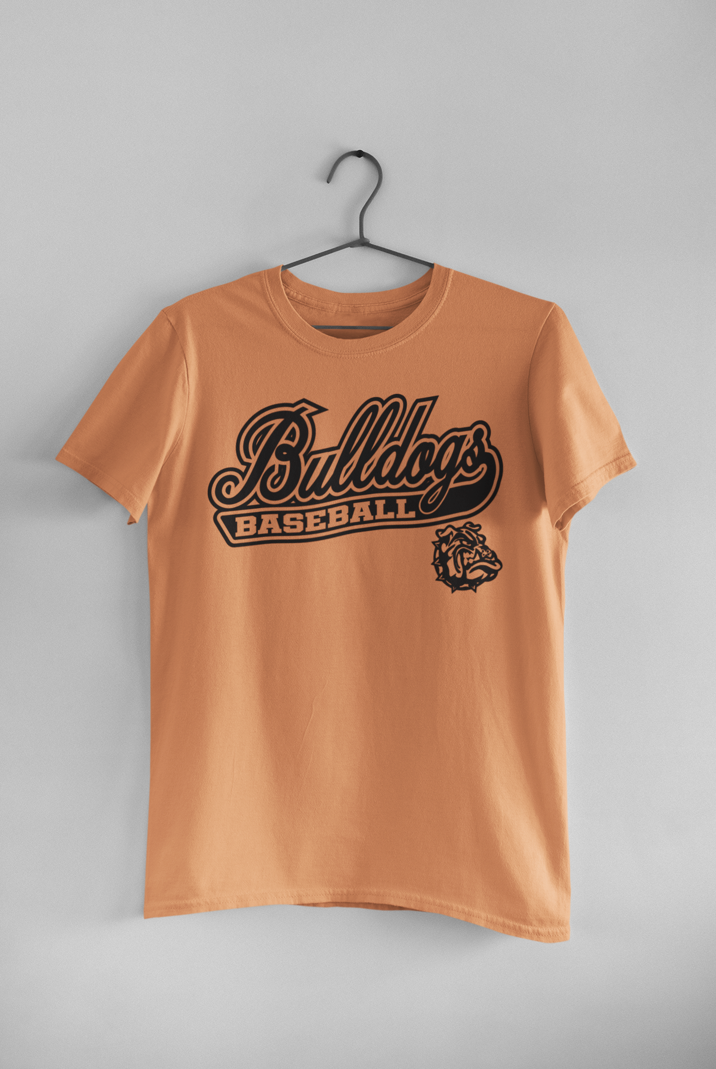 Bulldogs Baseball Script T-Shirt