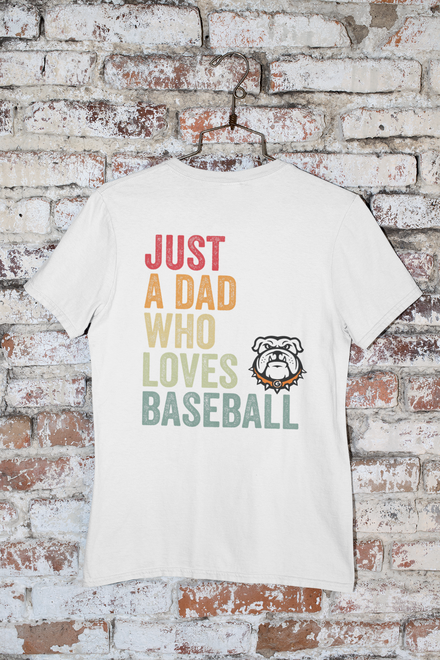 Just a Dad Who Loves Bulldog Baseball