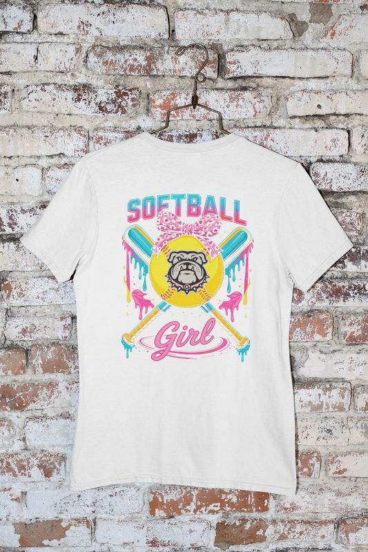 Softball Girl w/ Bulldog