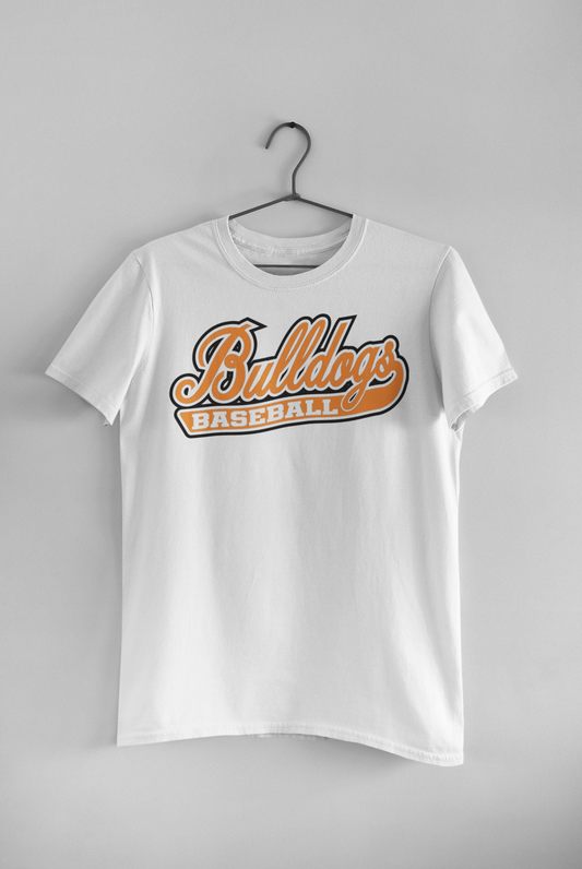 Bulldogs Baseball Script T-Shirt